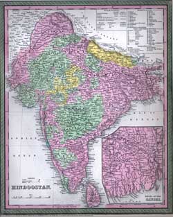 Map of Hindoostan