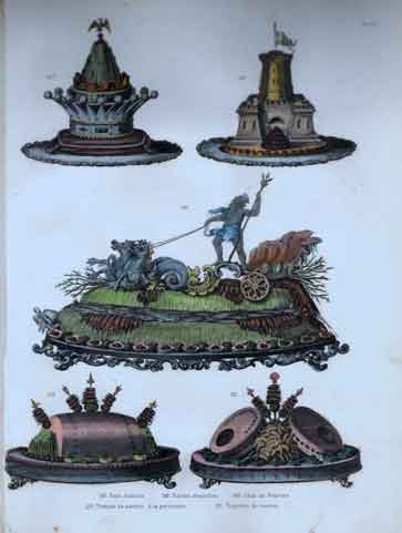 Plate 22.  147. Pain Jsabelle.  148. Bastion d’anguilles.  149. Char de Neptune.  150. Troncon de saumon a la parisienne.  151. Tranches de saumon.